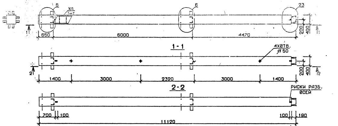 Колонна 2КВ 60.111-1-с Серия 1.020.1-2с/89