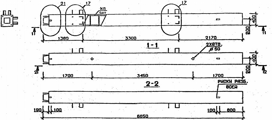 Колонна 5КН 33.69-11-с Серия 1.020.1-2с/89