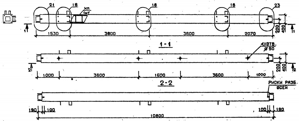 Колонна 5КС 36.108-4-с Серия 1.020.1-2с/89